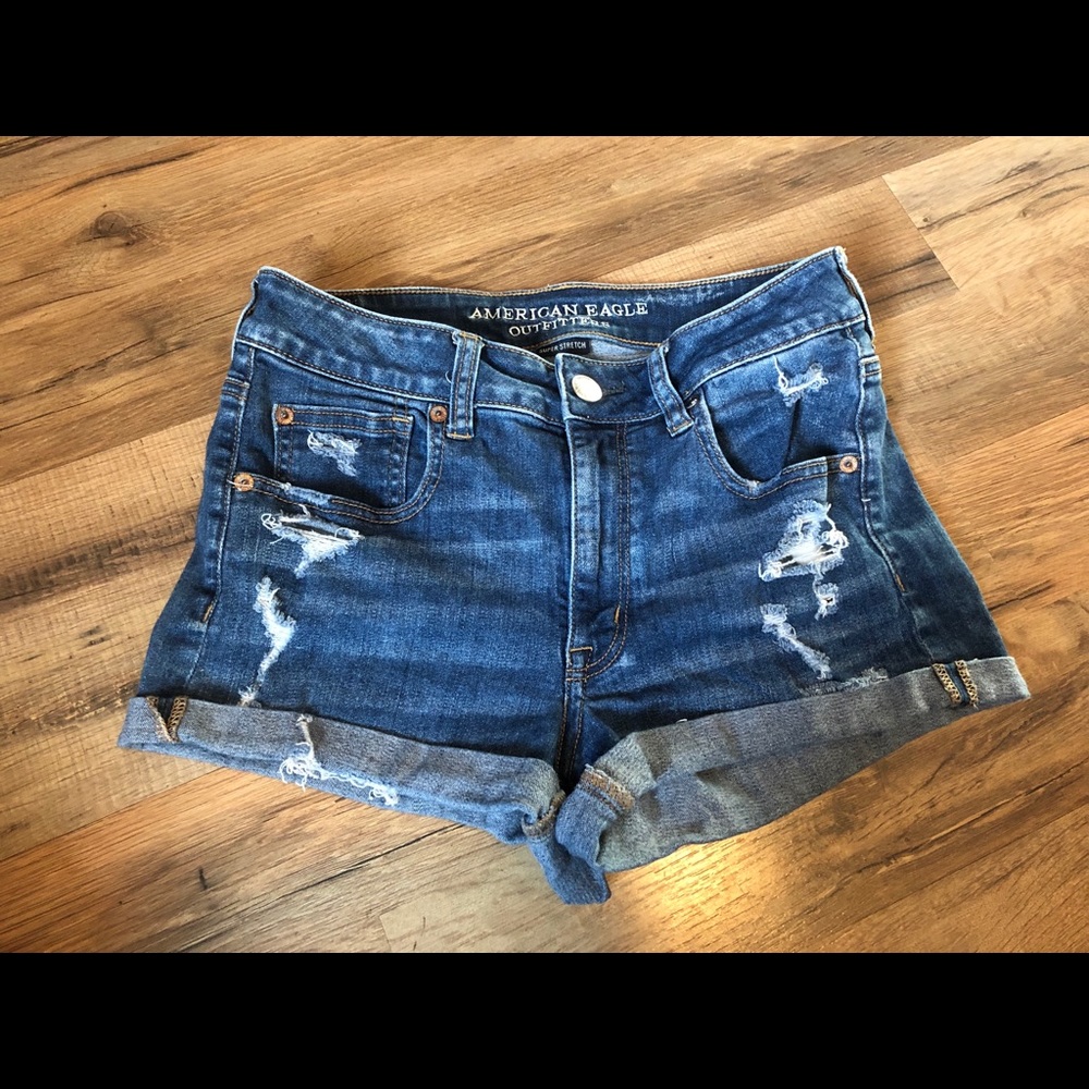 American Eagle high rise shortie size 8